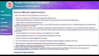 PANJAB UNIVERSITY CHANDIGARH TRANSCRIPT WES,IQAS,ICES,ICAS CANADA