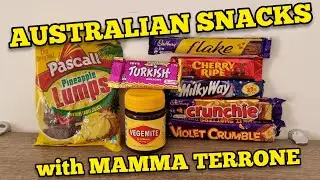 prodotti tipici AUSTRALIANI con MAMMA TERRONE - Vegemite cherryripe flake crunchie turkish milkyway