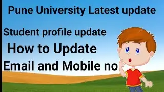 Pune University News || Sppu Students profile update Email Mobile No Edit |Pune Even sem exam update