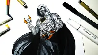 Moon Knight. Marvel Comics. Speedpaint
