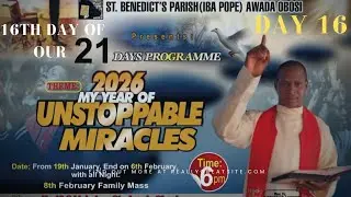 Live//Join the 16th Day of Our 21 Days January Crusade//My Year of Unstoppable Miracles/3rd Feb.2026