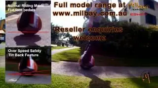 Milbay Electric uncicyles. So easy to ride - Instructional video - Safety Tilt Back Feature