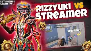 I killed @HYDRAHRISHAV 💀 | Rizzyuki vs streamers | conqueror lobby clutches🗿