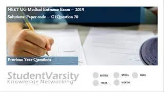 NEET 2019 Code G1 Q70