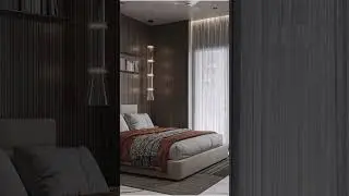 Parents bedroom #thechamp #interiordesign #rendering3d #interior #3drender #3ddd #learnrendering