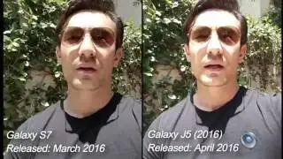 Galaxy J5 (2016) -vs- S7 Front Facing Video Recording Camera & Mic Test