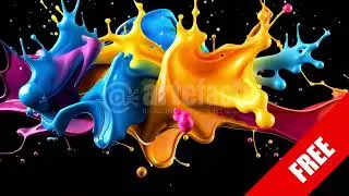 Free 4K Color Splash Fluid &ndash; Dynamic Paint Motion Background