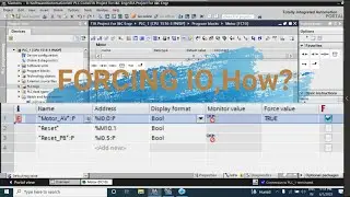 TIA Portal: IO  Forcing , How? | TIA Lesson - 07