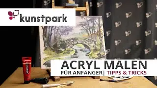 Acrylmalerei f&uuml;r Anf&auml;nger | Basics & Techniken | Anleitung 🎨
