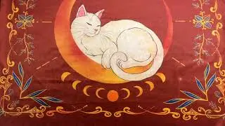 Altar Cloth - The Revelation of the Cat Spirit Tarot