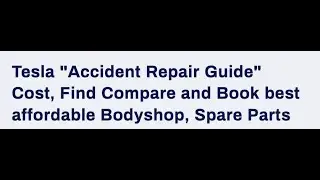 Tesla Accident Repair Guide #TeslaAccident #TeslaDamage #TeslaUnfall #teslarepair
