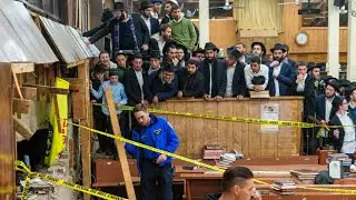 Crews use cement to close tunnel at Chabad headquarters in Brooklyn