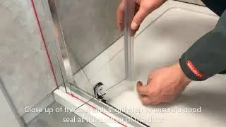 Wolseley, Center Style Pivot door - Install Step 3, Assembly of Seals