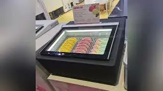 3 Pans Commercial Gelato Freezer Refrigerator Showcase Mini Ice Cream Freezer Display