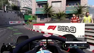 F1 2018 Monaco Grand Prix Red Bull Gameplay + Controller