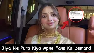 Jiya Shankar Ne Pura Kiya Jiya Ki Janta Ka Demand || Aaj Ke Vlog Se Khush Kar Diya Sabko Jiya Ne