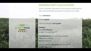 Seed Rate Calculator