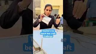 Paper craft challenge with teachers / Paper craft ideas for school project / Ghamu saran #shorts