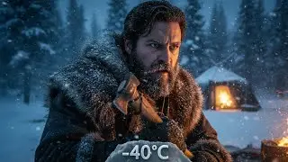 24 Hours Alone at -40&deg;C ❄️ | Silent Forest Survival & Secret Shelter Build