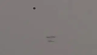 January 19th 2026 0649 UFO/UAP ascending sphere with associated go fast. 4 UFOs in one clip 
