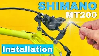 How To Install Hydraulic Disc Brakes | SHIMANO MT200 Hydraulic Disc Install #mtb @about_MTB