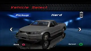 Burnout (GameCube/Dolphin Emulator) - Unplayable Gray Pickup in Harbor Town (Full Race)