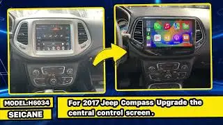 Обновление Jeep Compass 2017 с 10,1-дюймовым сенсорным HD-экраном | Поддержка Carplay и Android-auto