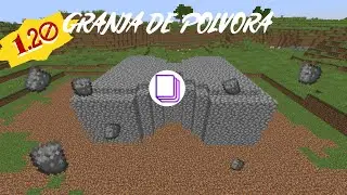 Como hacer una GRANJA de P&Oacute;LVORA en Minecraft 1.20
