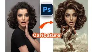 Realistic Photo to Professional Caricature | Photoshop Speed Art