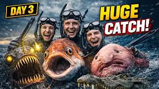 Today we caught a dangerous sea creature in deep ocean 😱 #viralvideo #fishing #underwater 