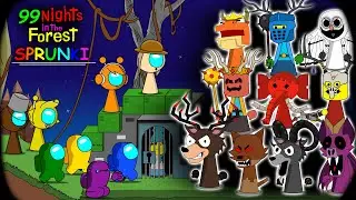 Among Us vs Sprunki 99 Night in the Forest 2 || ANIMATION