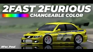 Livery Evo Paul Walker 2Fast 2Furious Changeable Color Fr Legends