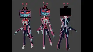 3d Modeling Vox From Hazbin Hotel