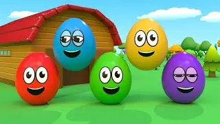 Learn Colors and Counting Numbers with Surprise Eggs Toys| Bammi Farm Nursery Rhymes & Kids Songs