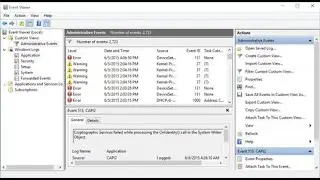 عارض الأحداث Event Viewer