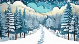 Winter Trail - Free 4k Motion Background
