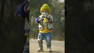 Cute AI Robotboy chill 🤣 #trending #viral #robot #viralboy #dance #song #shorts #shortsfeed #AI