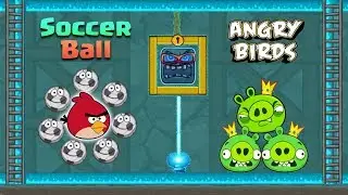 Soccer Ball with Angry Bird Ball Fights The Big Piggy Boss - Boss Fight.
