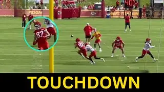 Travis Kelce&rsquo;s SHOCKING Viral Touchdown at Chiefs Camp Leaves Millionaire Teammates Speechless!