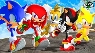 Qu&eacute; Personaje DE SONIC es el M&Aacute;S R&Aacute;PIDO en GTA 5 ?? (Sonic movie mod)