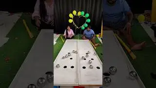 Brother Vs Sister Stuck Ball & Pop Ballon Challenge #shorts