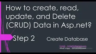 how to perform crud operations in asp net