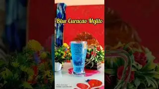 Blue curacao mojito 🩵 #youtube #food #summery #recipe #easy #drink #most try &hearts;️ 😋 👍🩵#shorts 🩵