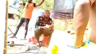 Thomson Makolo Jnr Action from the Set of the Movie #&Agrave;T&Agrave;M&Agrave;