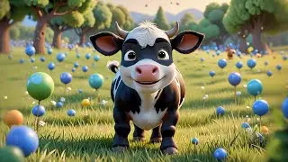 Two Baby Cows Moo at the Stars | Night Song for Kids | Nursery Rhymes and Preschool Learning