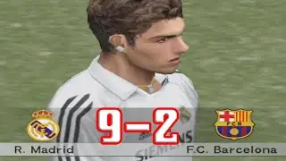 Hack PS2 - Winning Eleven 9, Real Madrid Vs  Barcelona (D2 Week 4)