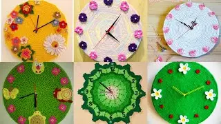 Crochets Clock Design /Craft And Art With Pib / Crochet Crafts ideas