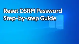 Как сбросить пароль DSRM (режим восстановления служб каталогов)