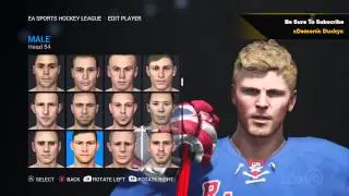 NHL 16 EASHL Player Customization