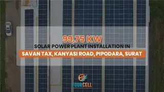 Savan Tax&rsquo;s 99.75 KW Solar Rooftop Installation by Fourcell Energy. #FOURCELL #solar